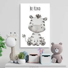 Get Be Kind Zebra Baby Nursery Wo