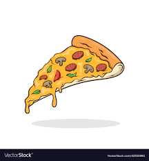 pizza cartoon royalty free vector image