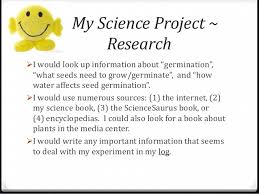 Writing the Topic Sentences for your Science Fair Research Paper    