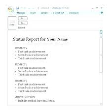 Weekly Status Report Template Word Editable Software