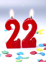 22 (sarah mcternan song), 2019. Birthday Candles Showing No 22 Stock Photo Picture And Royalty Free Image Image 15643813