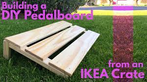 diy pedalboard from an ikea crate