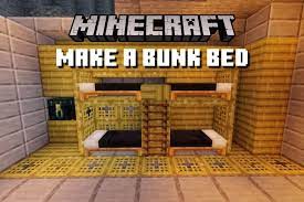 how to make a bunk bed in minecraft