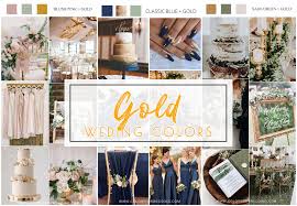 26 Gold Wedding Color Palette Ideas
