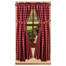 check barn red prairie 63 curtains