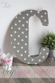 Diy Wall Art Make Pretty Monogram Letters