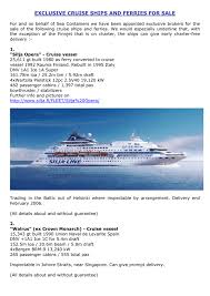 exclusive cruise ships and ferries for