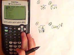 Algebra Rational Exponents Ti 84