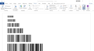 barcoding in microsoft word