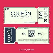 Modern Coupon Template Design Vector Free Download