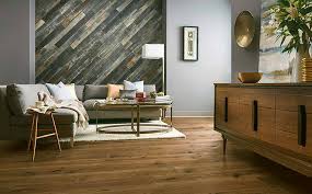 make a feature wall out of flooring