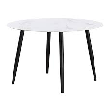 Elva 100cm Glass Dining Table With 4
