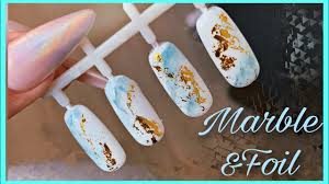How to get marble nails in 3 easy steps. Nails Art Marble Nails Tutorial Blue Foil Design Nail Ideas 2 Nyxia Marmaro Kai Foil Youtube