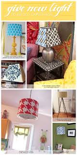 Old Lamp Shade Using Stencils