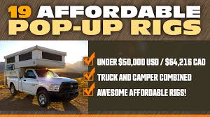 19 affordable pop up truck cer rigs