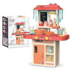 Bộ đồ chơi nấu ăn nhà bếp KAVY với 36 chi tiết cao 63 cm có nhạc và đèn,  nhựa nguyên sinh an toàn