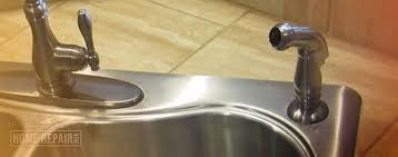 sink sprayer in kitchen broken or low