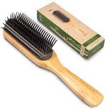 It also as a long handle that is easy to hold and maneuver. Amazon Com Detangling Hair Brush For Thick Curly Hair Men Women 9 Rows Hair Bristle Brush Detangler Brushes For Men S Women For Styling Hair Wooden Hairbrush For Hair Growth Beauty