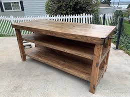 Wood Kitchen Island With Seating Area