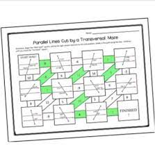 Transversal Riddle Worksheet And Maze