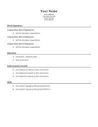 Learn from our handy guide on resume formatting. Basic Resume Template Examples Addictionary