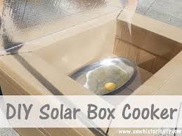 diy solar box cooker sew historically