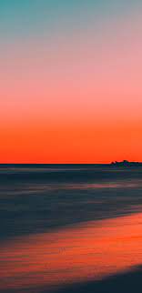 Sunset Beach Sea Horizon Scenery 8K ...