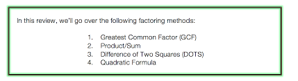 How To Factor Quadratic Equations