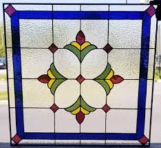 w 426 traditional flower stained glass