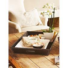 Roosevelt Faux Leather Serving Tray