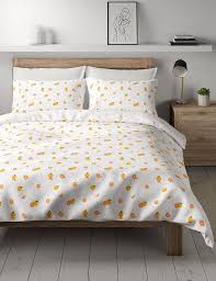 Mixed Orange Lemon Cotton Bedding Set