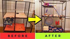 chinchilla cage makeover new cage