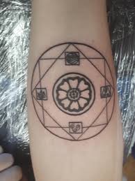 It is identified by the image of a large white flower that takes up most of the tile. My First Tattoo Thelastairbender