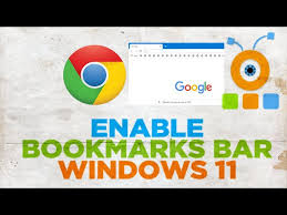 enable bookmarks bar in google chrome