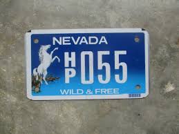 horse motorcycle license plate