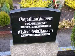Grab von Friedrich Hanssen (10.10.1924-23.08.1981), Friedhof ...
