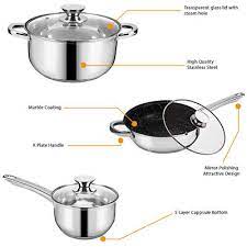 12pc Induction Stainless Steel Cookware
