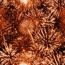 sparkle animated fireworks bg orange