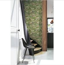 Green Living Old Bricks Wallpaper Koziel