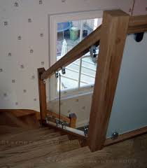 oak square section handrails ungrooved