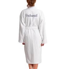 personalized bridesmaid terry robe