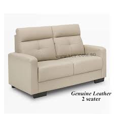 vivian 2 seater sofa half leather