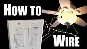 How to Wire a Fan with Two Switches - YouTube