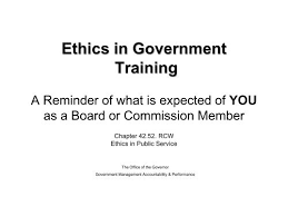 Ethics In Government Training A