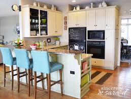 chalk painted cabinets