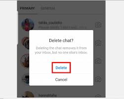 to delete insram messages delete