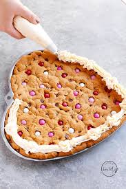 I love making these cookies around christmas and valentine's day. Peanut Butter Chocolate Chip Cookie Cake Heart Shaped A Pinch Of Healthy