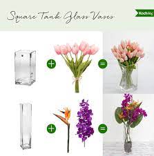 With the last 10 flowers, cut 10 centimeter (3.9 in) off the bottom and feed them in place a rose in each corner, crisscrossing the stems; How To Pick The Perfect Vase Shapes For Your Flowers Koch Co