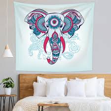 Elephant Tapestry Wall Hanging Sandy