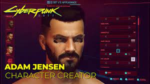Adam Jensen from Deus Ex Character Creation - Cyberpunk 2077 - YouTube